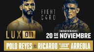 LUX Fight League 011 (20 Nov 2020) Full Show Online