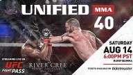 Unified MMA 40 – 14 Aug 2021